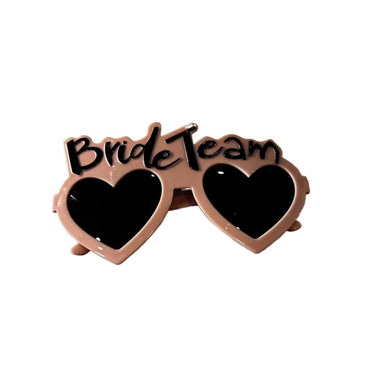 Team Bride Plastic Pink Glasses