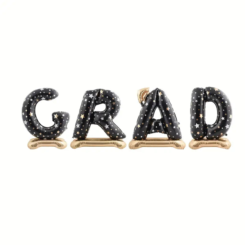150 cm Foil Standing 4 Letters Graduation Air Balloons