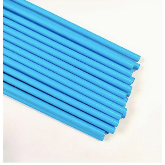 Blue Paper Straws