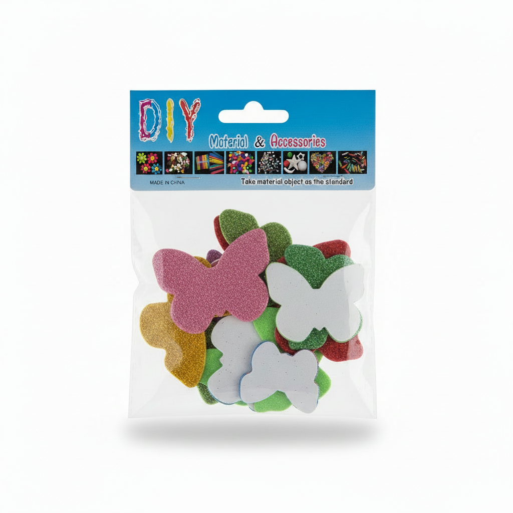Butteflies Confetti Glittery Paper Bag