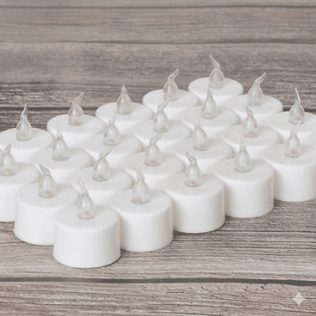 LED Warm Candle Set of 24 Pieces