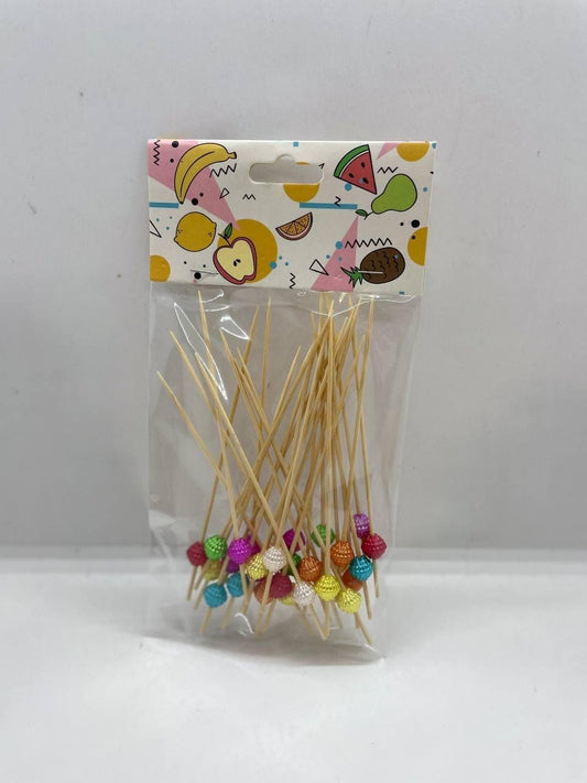 Colorful Bamboo Disposable Sticks