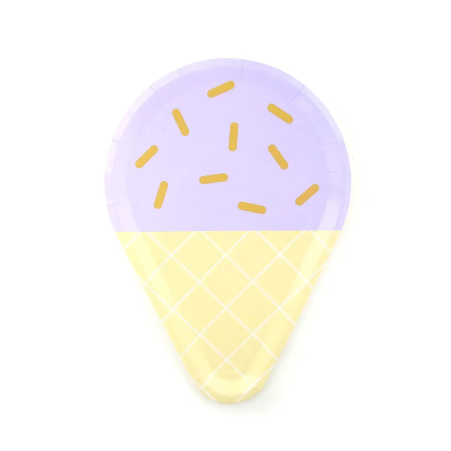 10” Ice Cream Paper Plates Set