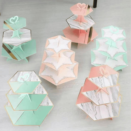 Marble Color Cupcake Stands