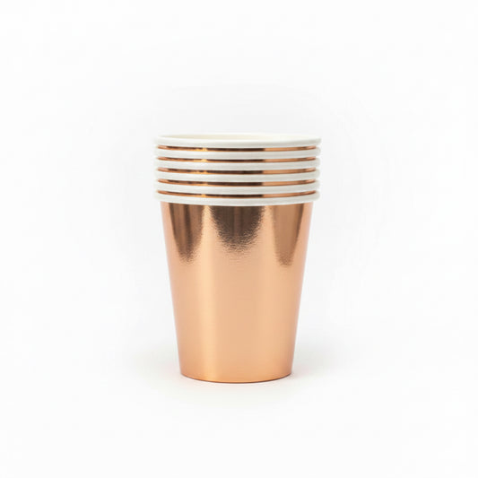 Rosegold Paper Cups