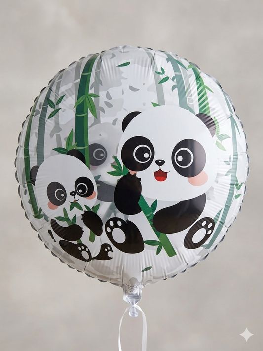 Panda Round Foil Balloon