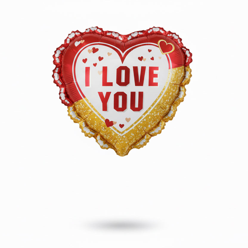 I love You Heart Shaped Foil Balloon