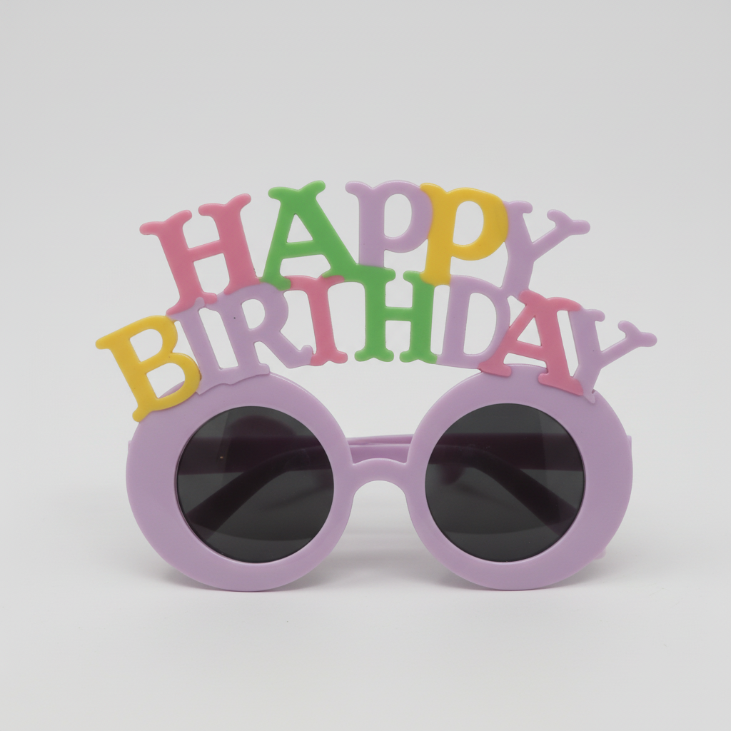 4.5 Inch Happy Birthday Goggles Glasses