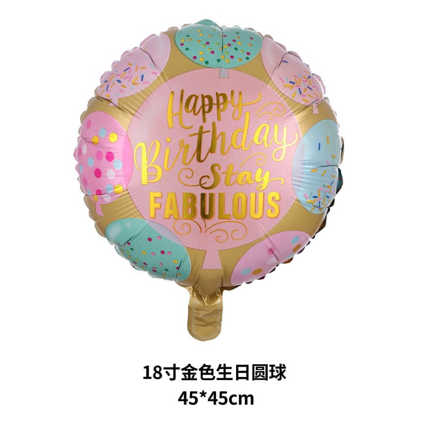 Happy Birthday Stay Fabulous Balloon