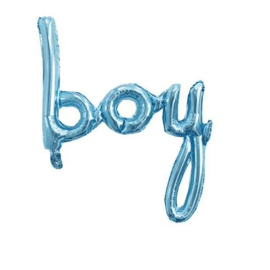 Boy/ Girl Cursive Foil Balloon