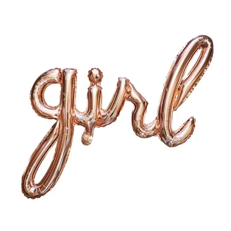 Boy/ Girl Cursive Foil Balloon