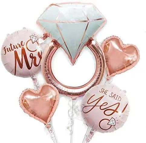 Bridal Shower Future Mrs Rose Gold  Balloon Set