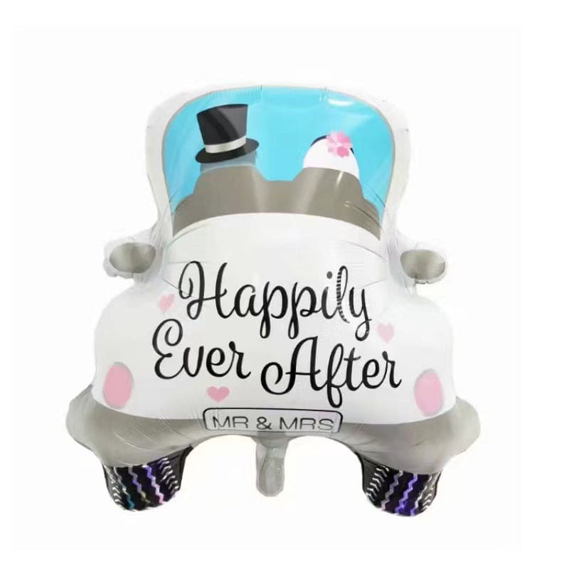 Happily Ever After Mr and Mrs Car Balloon