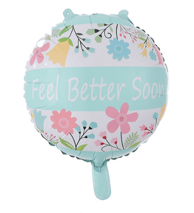 Feel Better Soon Floral Balloon