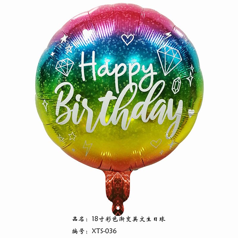 Rainbow Birthday Balloon