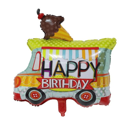 Happy Birthday Ice Cream Truck Balloon