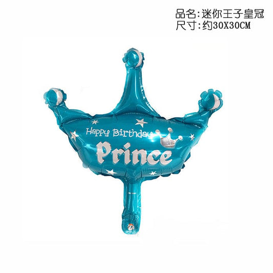 Happy Birthday Prince/Princess Crown Balloon