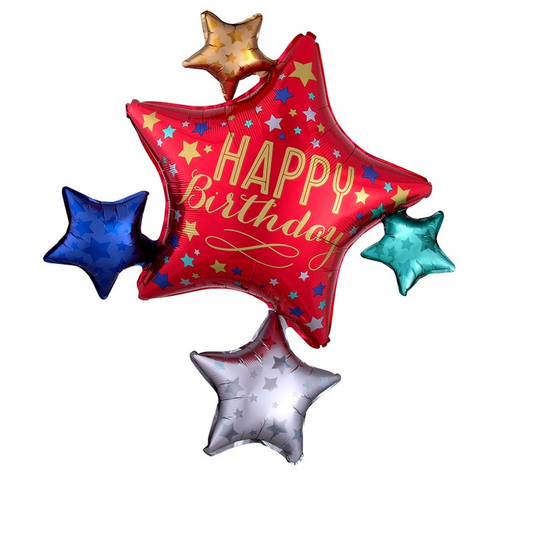 Happy Birthday Stars Balloon