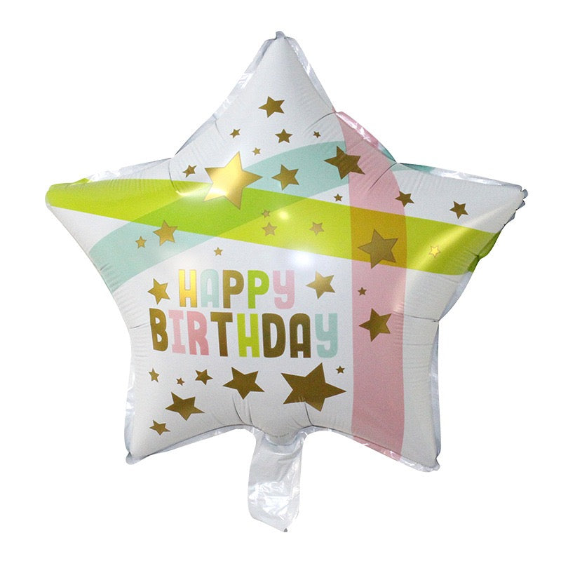 Happy Birthday Star Balloon