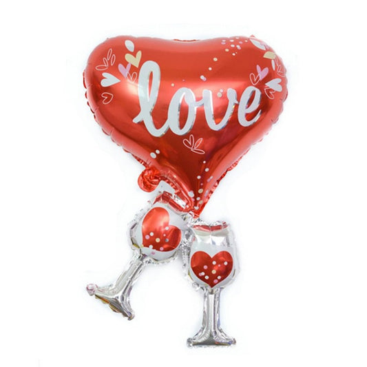 I Love you Wine Cups Balloon