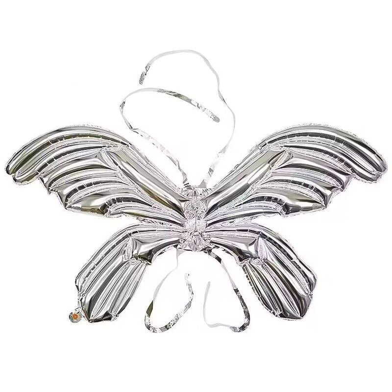 Gold and Silver Wearable Wings Balloon