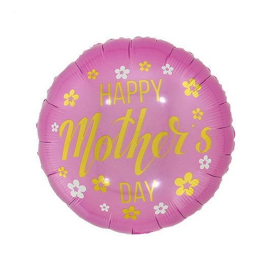 Pink Happy Mother's Day Flower Balloon