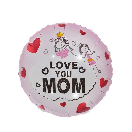 Love You Mom Drawing Balloon