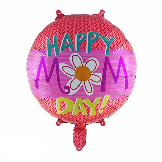 Happy Mom Day Daisy Balloon