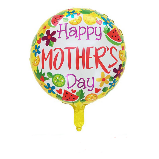 Happy Mother's Day Watermelon and Flowers Balloon