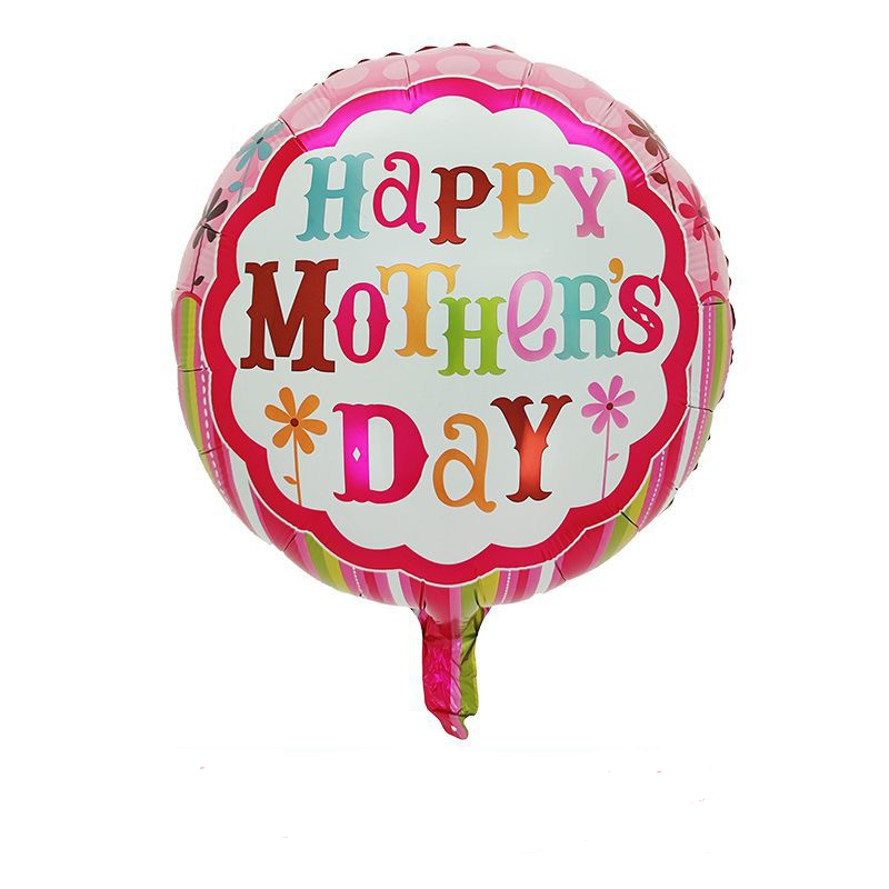 Happy Mothers Day Fuchsia Balloon