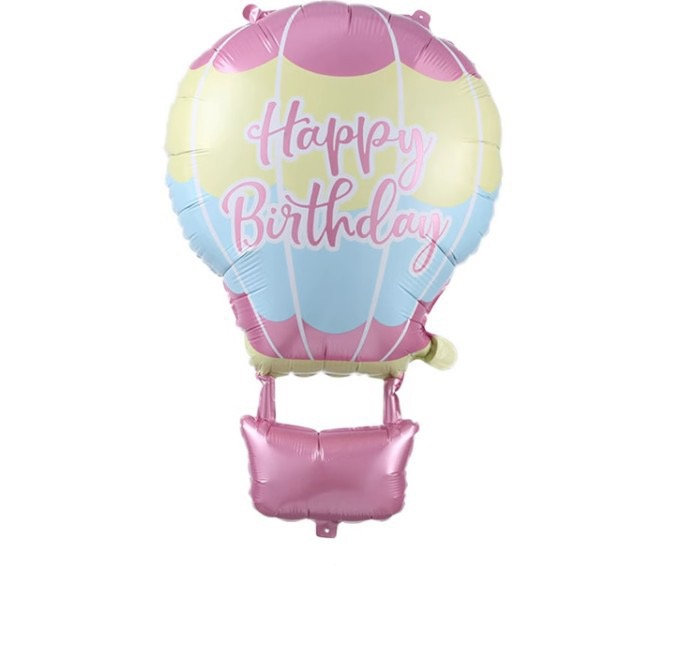 Happy Birthday Pink Air Balloon