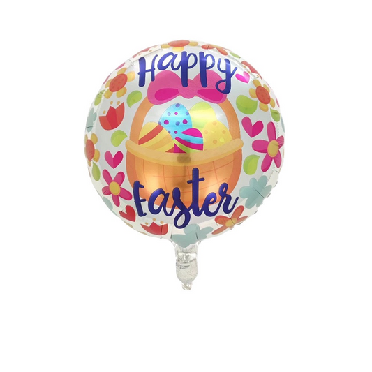 Happy Easter Egg Basket Balloon