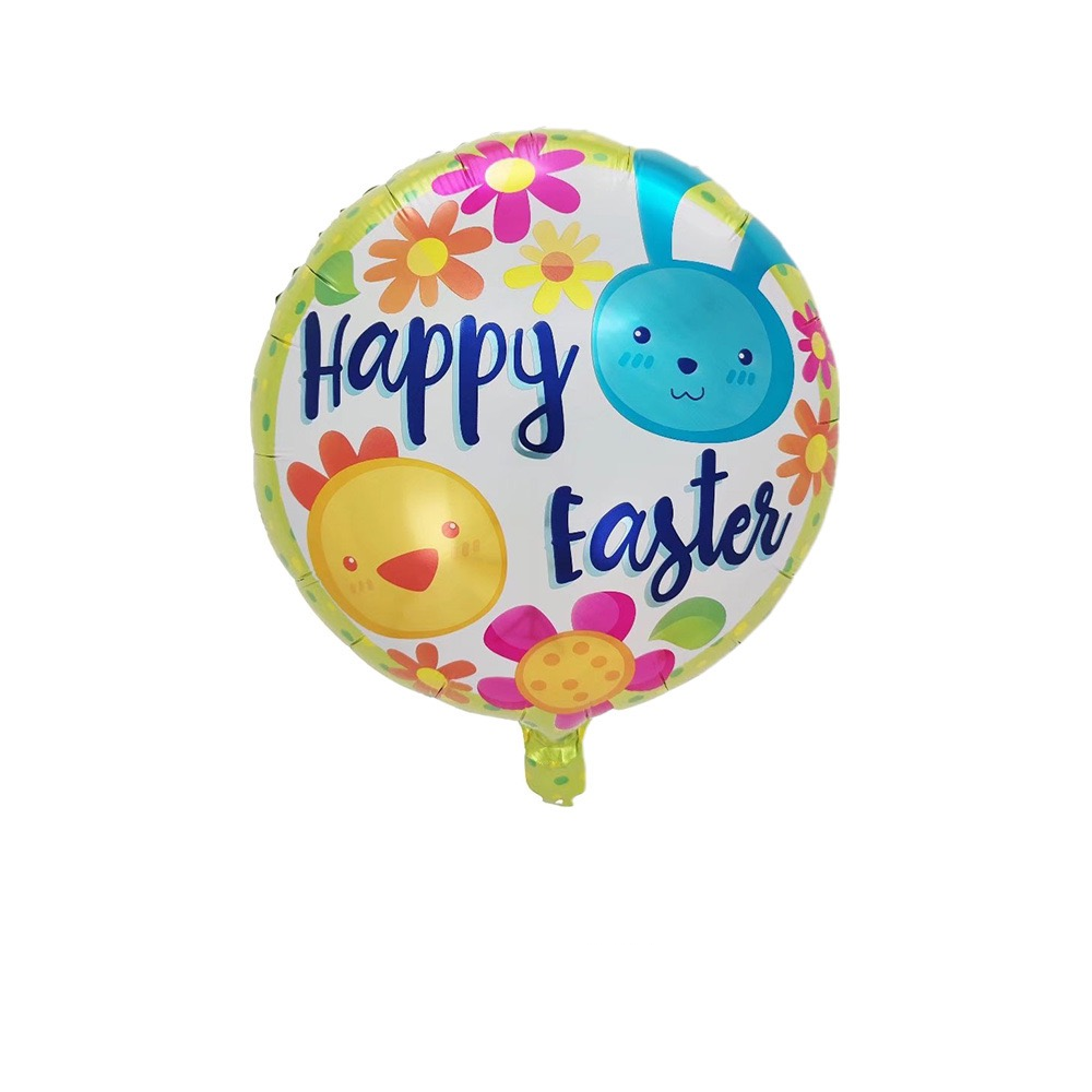 Happy Easter Bunny and Chick Balloon