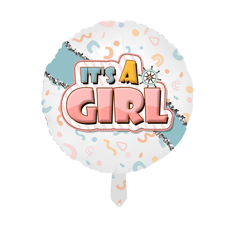 Its a Boy/Girl White Balloon