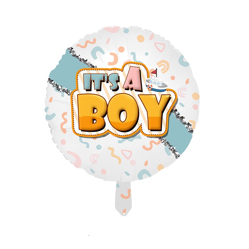 Its a Boy/Girl White Balloon