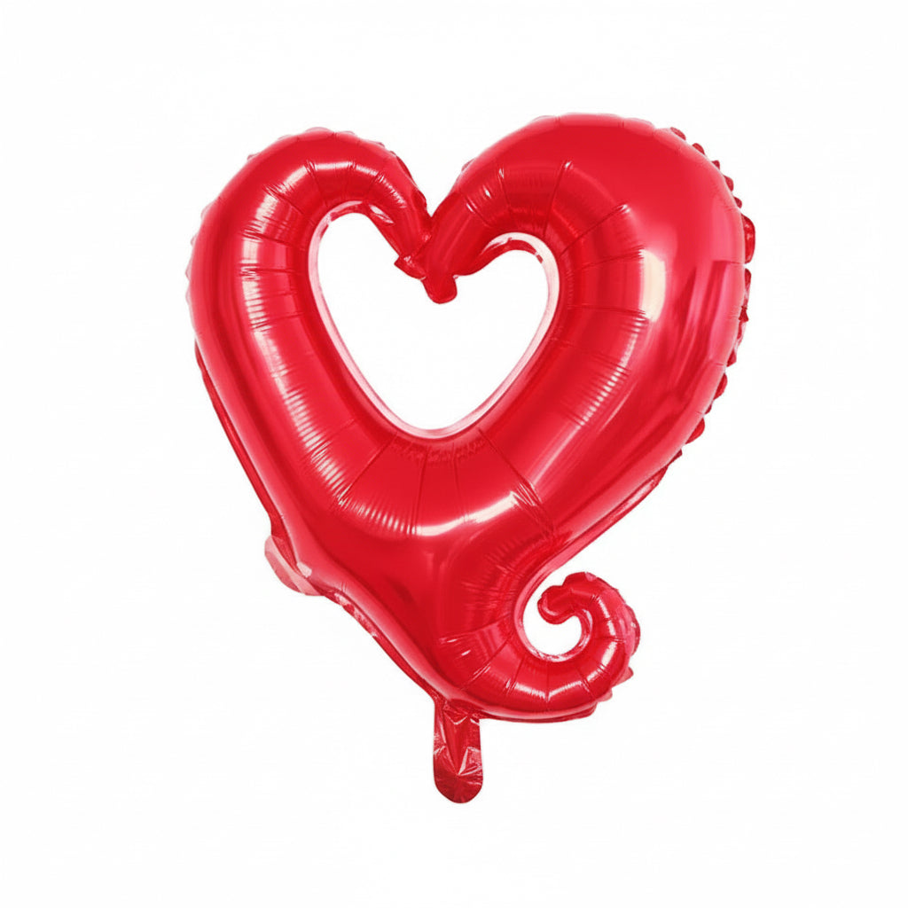 Red Heart Foil Balloon