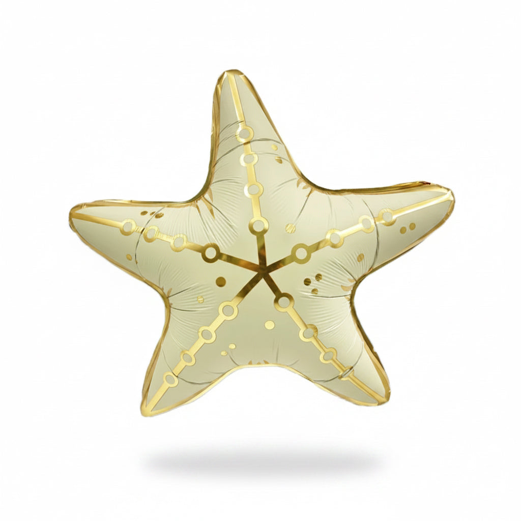 Gold Starfish Foil Balloon 1 Piece