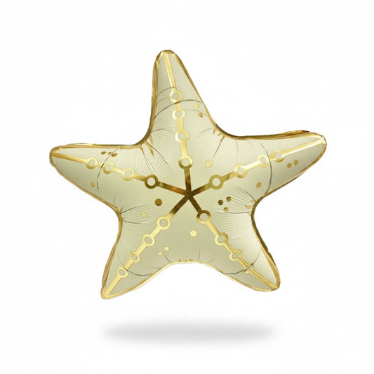 Gold Starfish Foil Balloon 1 Piece
