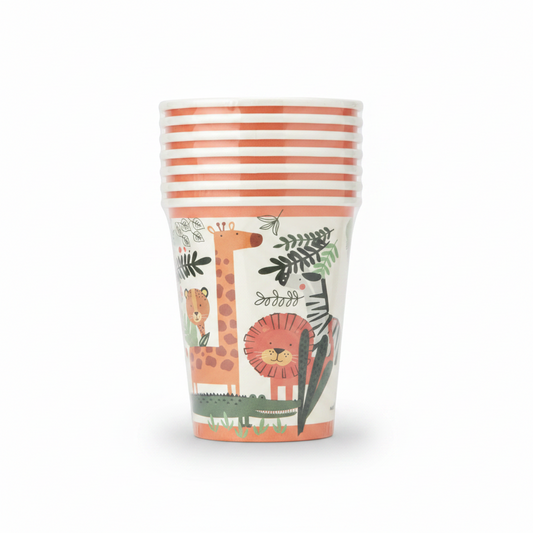 Zoo Paper Cups 8 Pcs