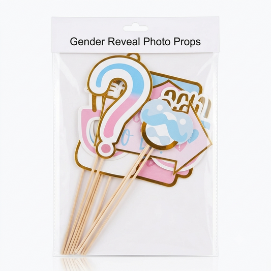 Gender Reveal Camera Props Set 10 Pieces