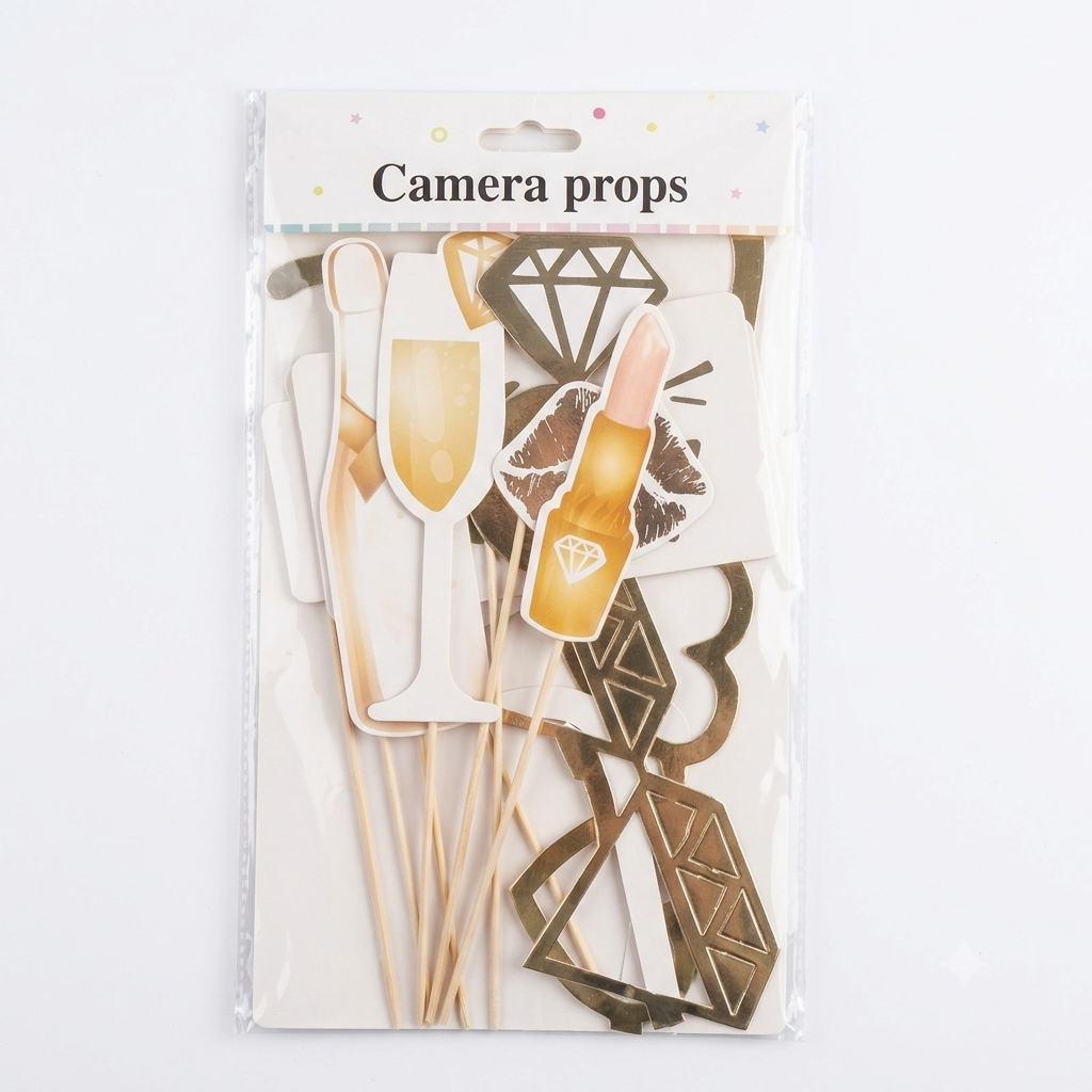Gold Bride to Be Camera Props Set 10 Pieces
