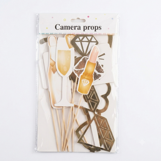Gold Bride to Be Camera Props Set 10 Pieces