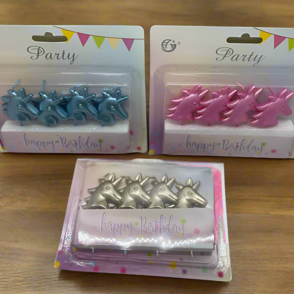 Unicorn 4 Pcs Candles
