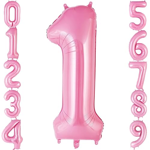 40 Inch Pink Number Foil Balloon