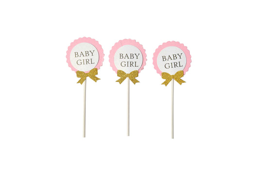 Baby Girl Baby Boy Cake tippers - My Store