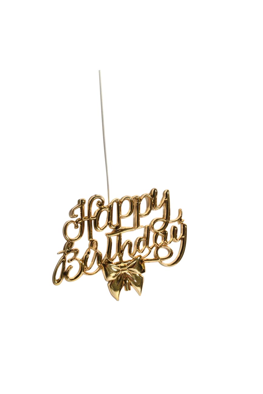 Shiny Happy Birthday Cake Topper - My Store