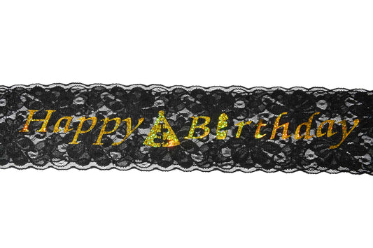 Happy Birthday Lace Sash - My Store