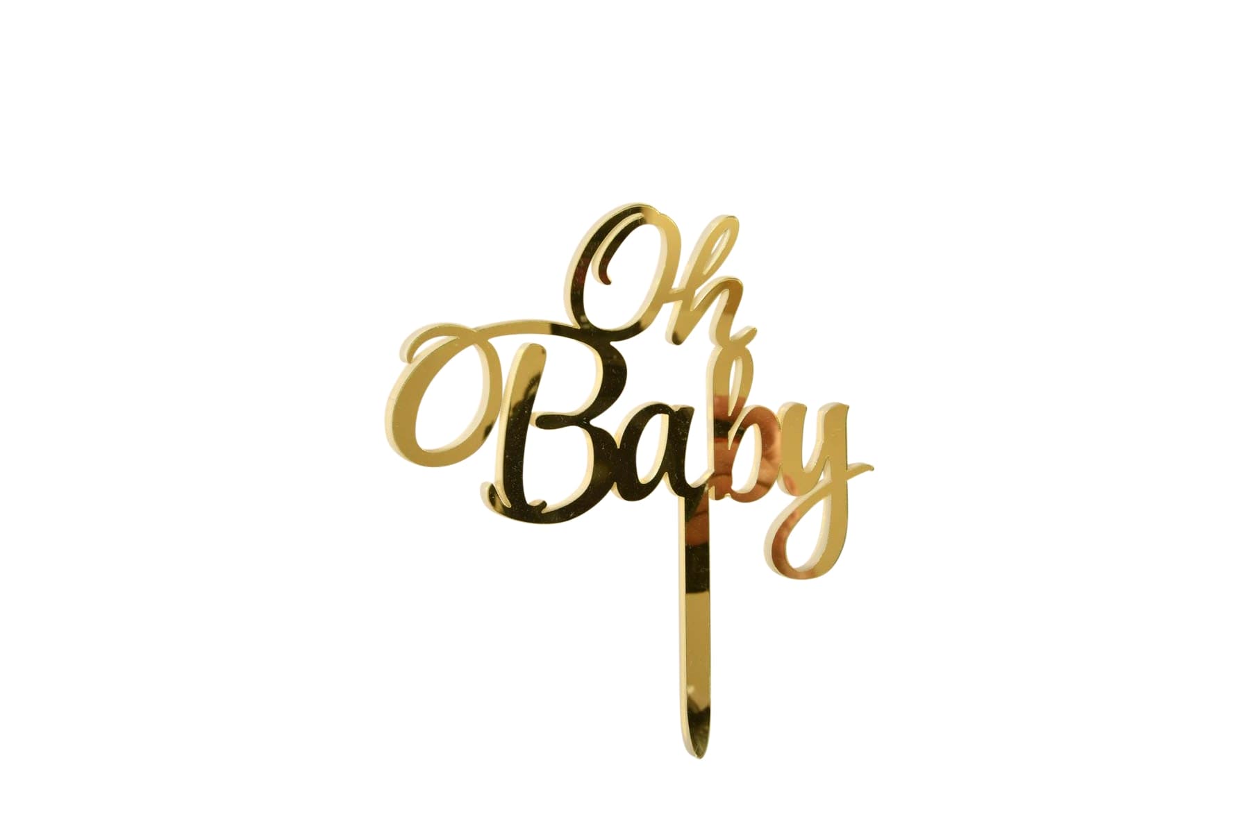 Oh Baby Plexi Cake Topper - My Store