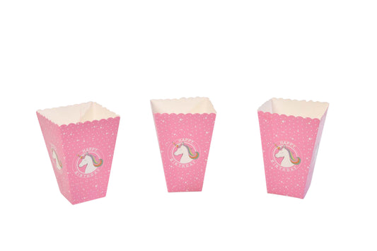 Unicorn Birthday Popcorn Boxes - My Store