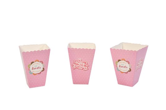 Donut Birthday Popcorn Boxes - My Store